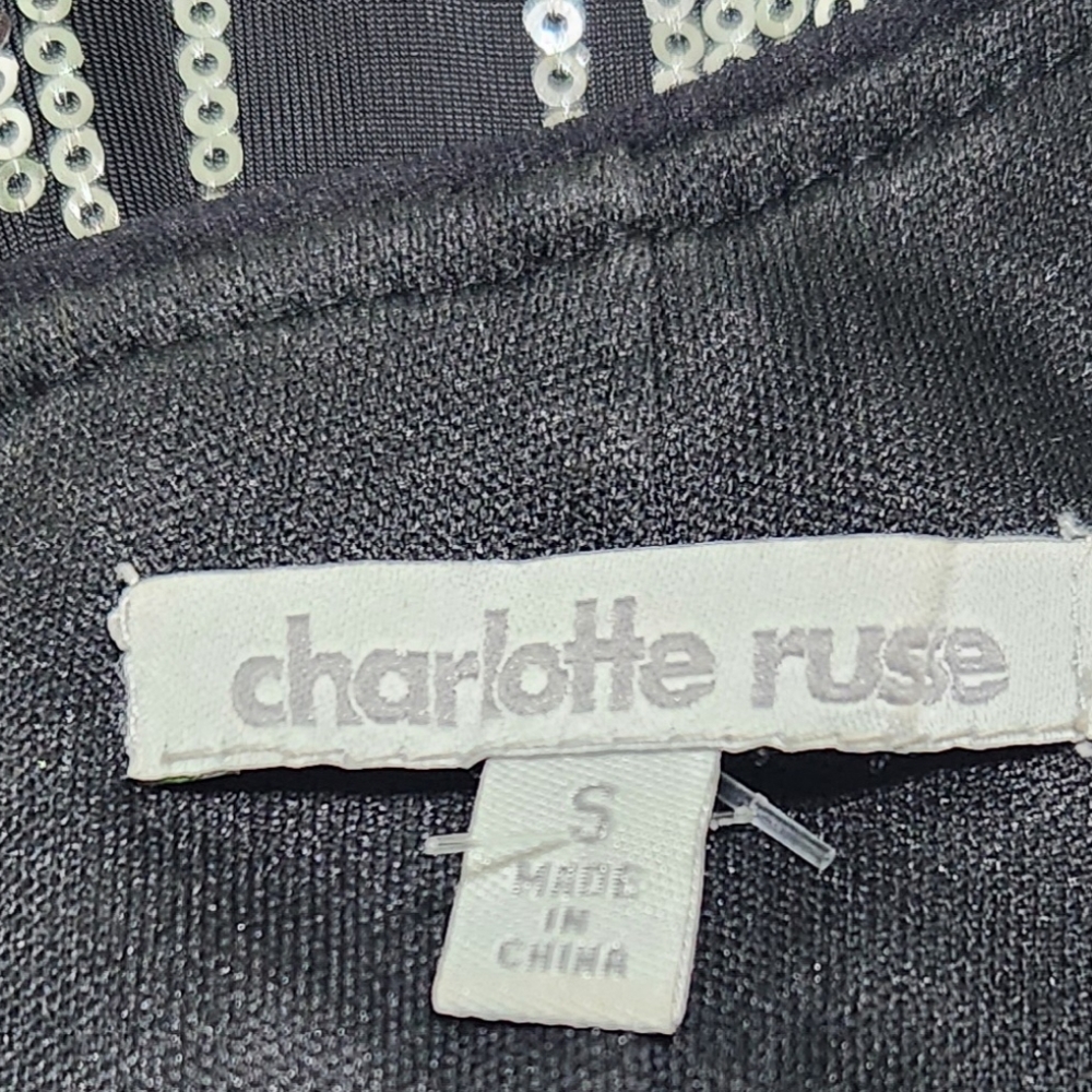 Charlotte Russe black and silver party dress - Picture 2 of 6